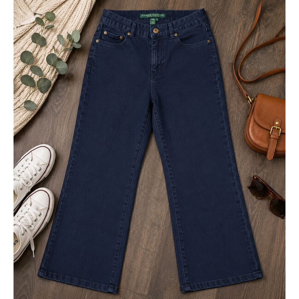 Ralph Lauren Polo Jeans Company Capri Blue Jeans Women Size 6 30x19 (542)